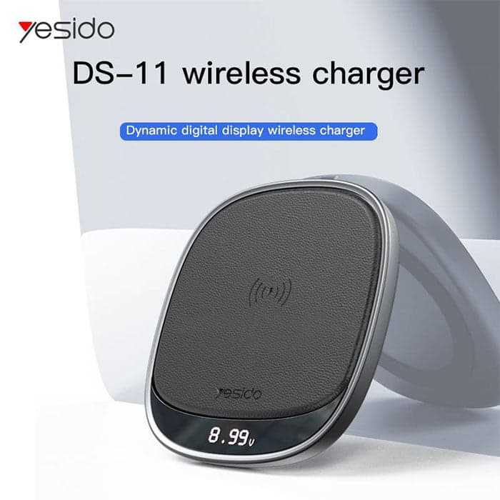 شارژر وایرلس 15 واتی یسیدو مدل YESIDO DS11 LED DISPLAY WIRELESS — تصویر ۶
