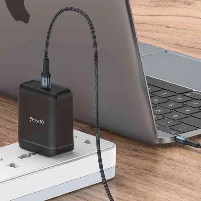 کابل تایپ سی به تایپ سی یسیدو مدل YESIDO CA78 TYPE C To TYPE C — تصویر ۳