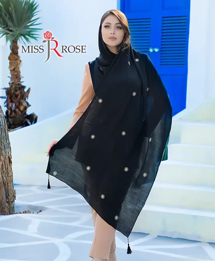 شال طرح بابونه