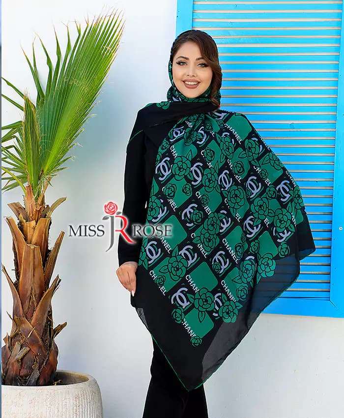 روسری حریر طرح chanell