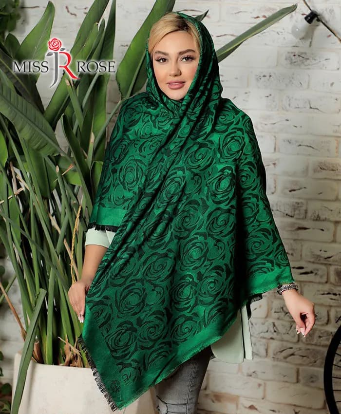 روسری ژاکارد طرح رز