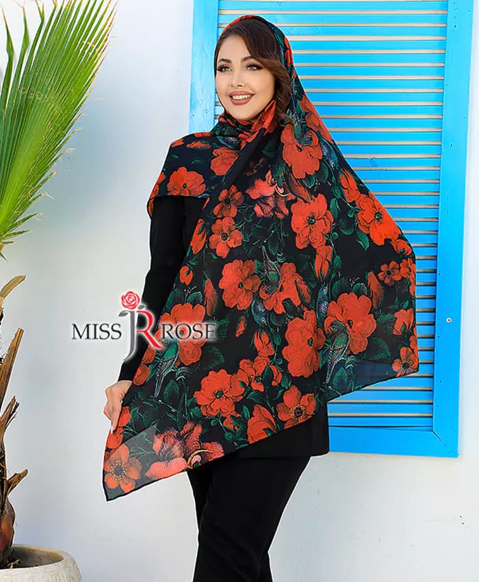 روسری حریر طرح izabel