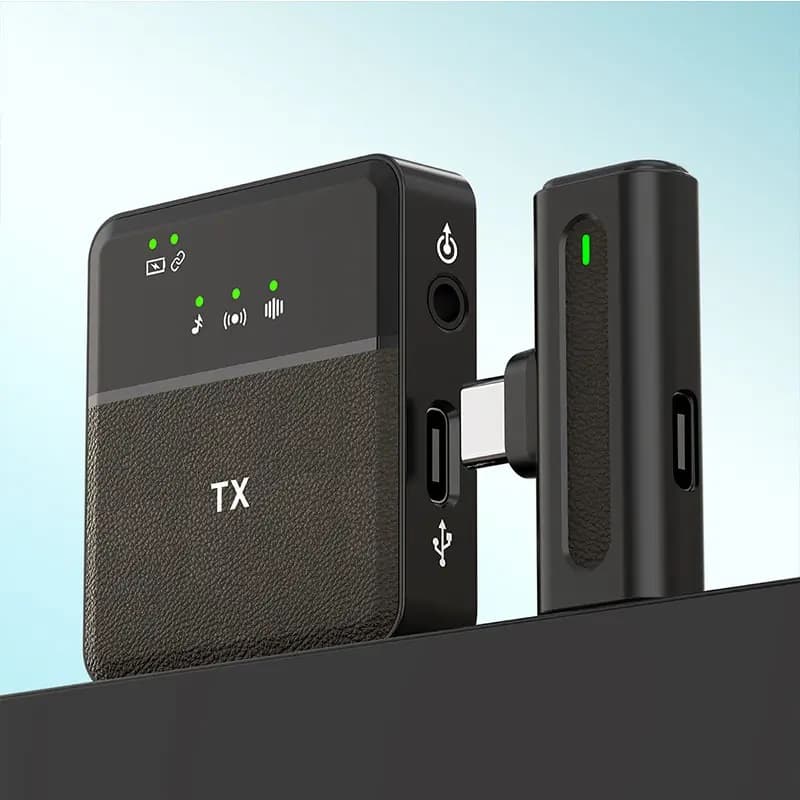 میکروفون یقه ای حرفه ای SX8 دولاین تایپ سی و آیفون (عمده و تک ) — تصویر ۵