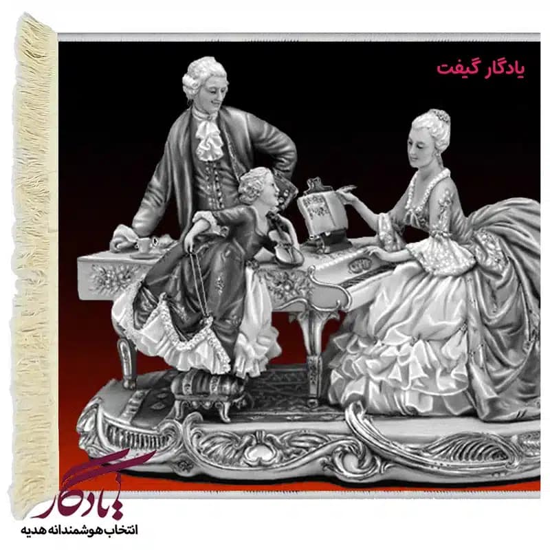 تابلو فرش ماشینی طرح تندیس پیانو کد t34 — تصویر ۲
