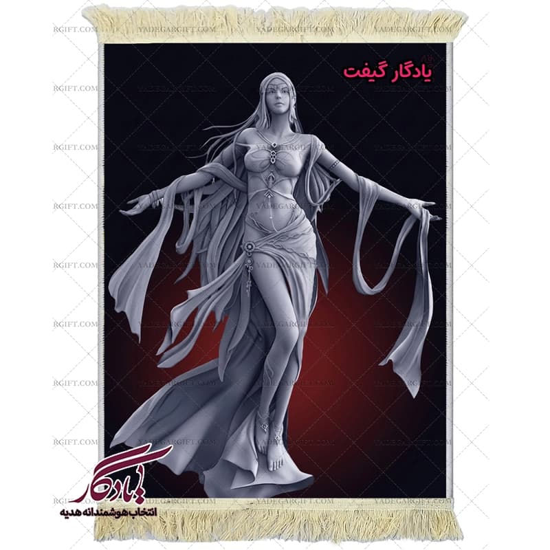 تابلو فرش ماشینی طرح تندیس آنجلو کد t30