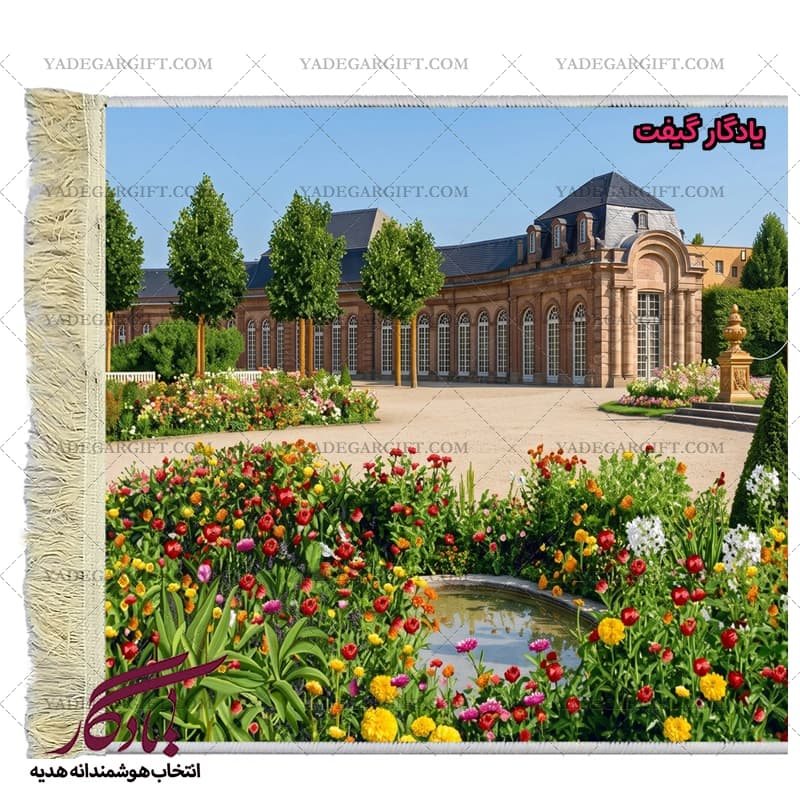 تابلو فرش منظره نمای کاخ کد m28 — تصویر ۲