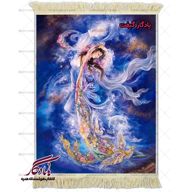 تابلو فرش ماشینی طرح منیاتور تمنا کد mi80