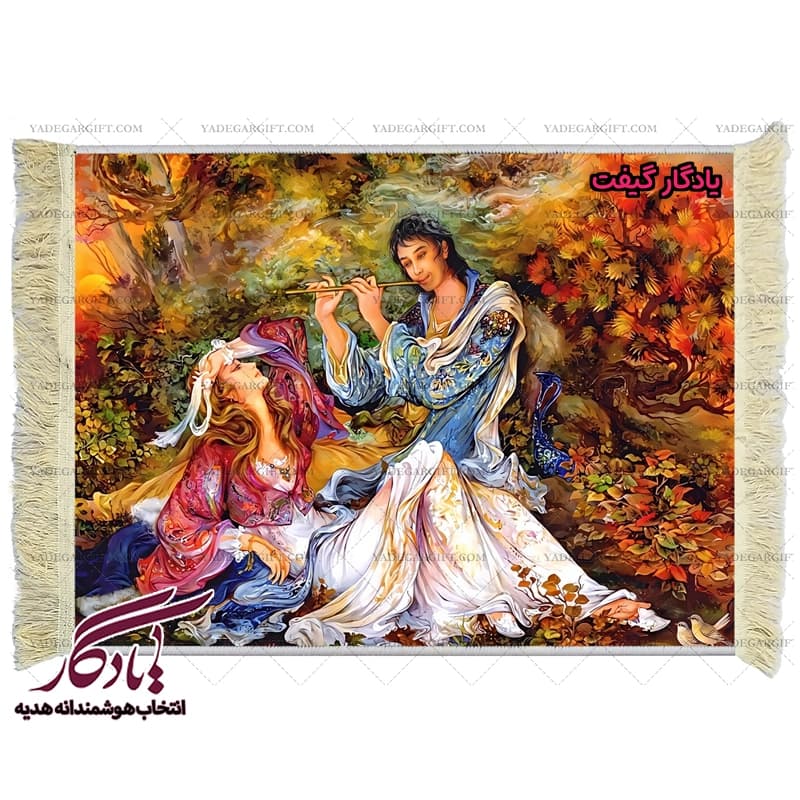 تابلوفرش ماشینی طرح منیاتور نی زن کد mi10