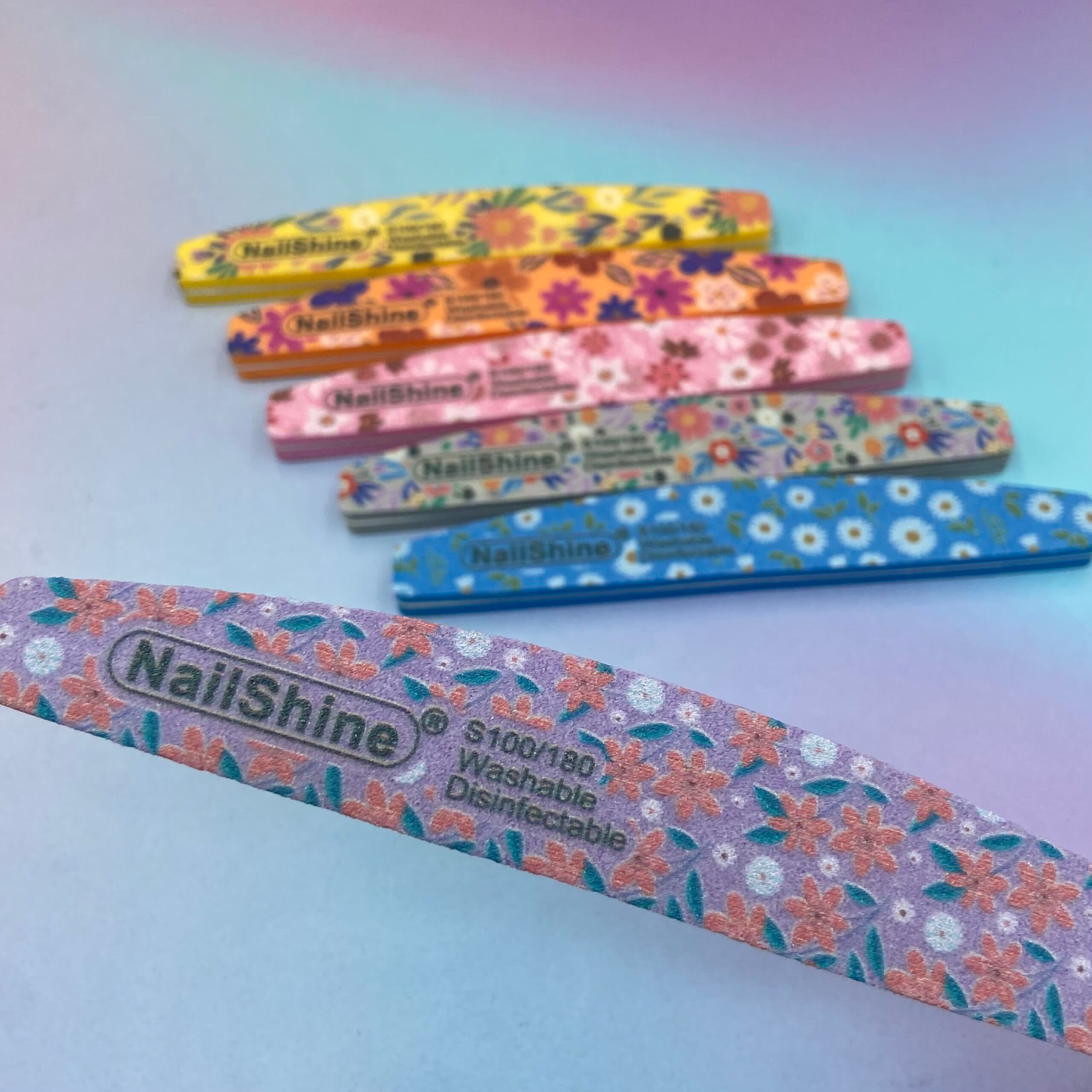 بافر دستی طرح دار نیل شاین ناخن NAIL SHINE