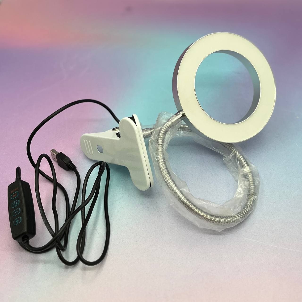 رینگ لایت رومیزی12 اینچ HX-300 ناخن — تصویر ۲