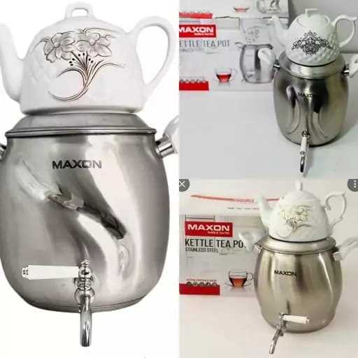 کتری و قوری شیردار استیل ماکسون Maxon — تصویر ۲