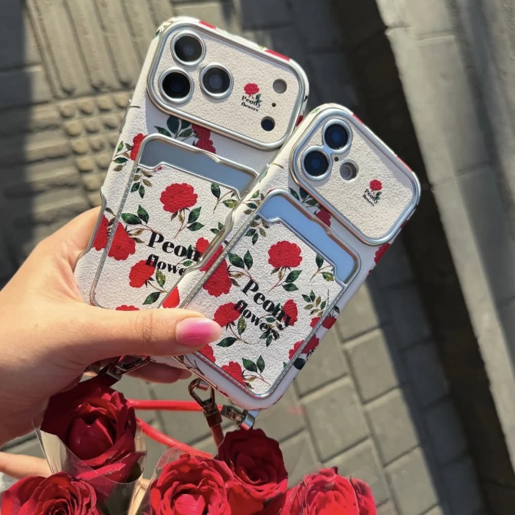قاب Red rose flowers (آیفون) — تصویر ۲