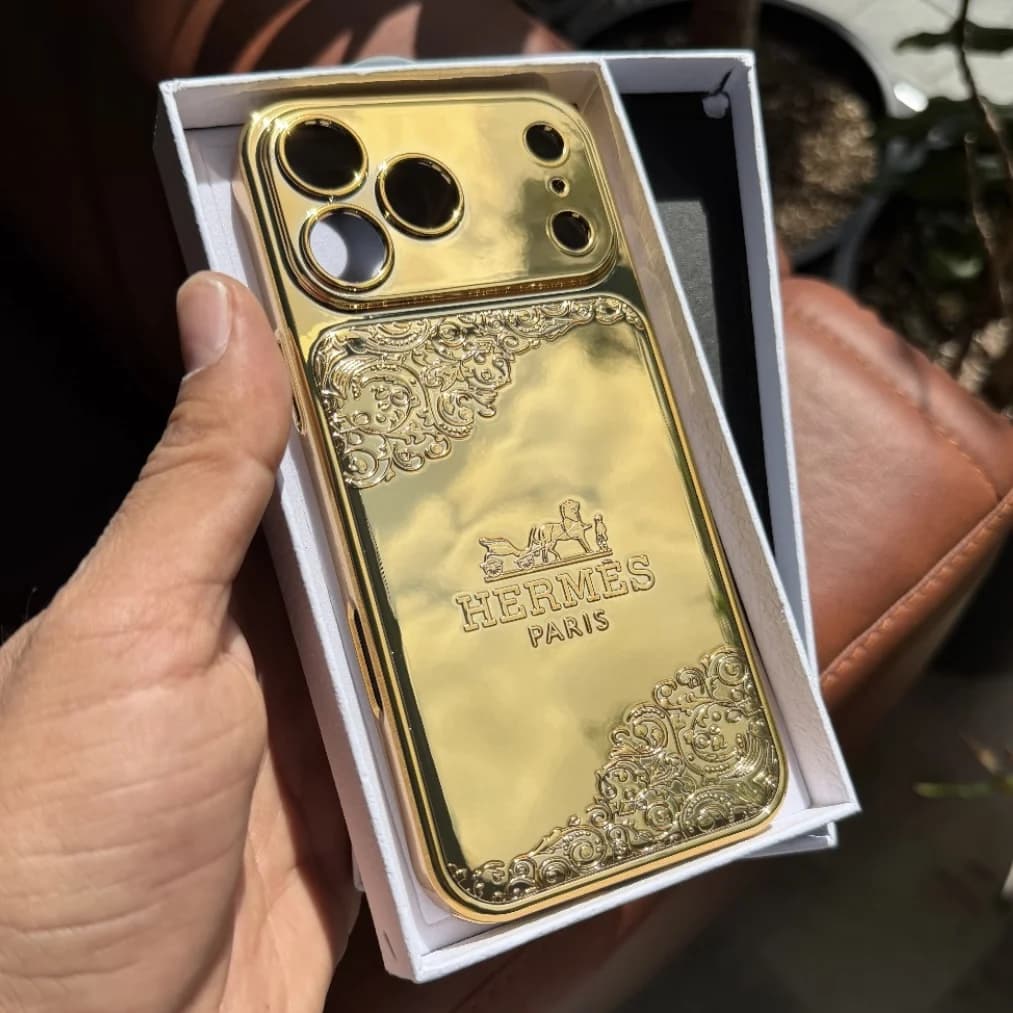 قاب golden HERMES 24K (آیفون)