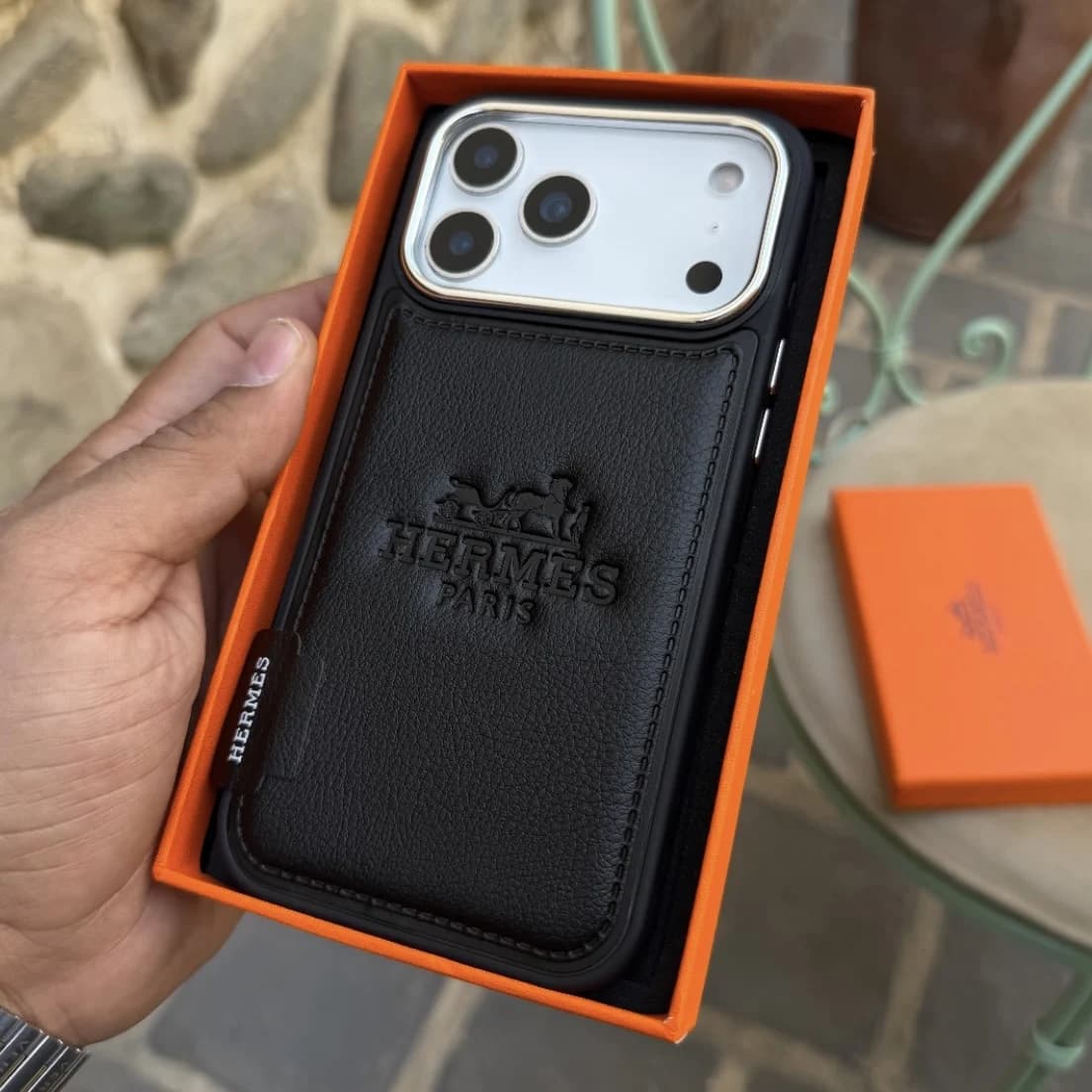 قاب hermes leather (آیفون) — تصویر ۳