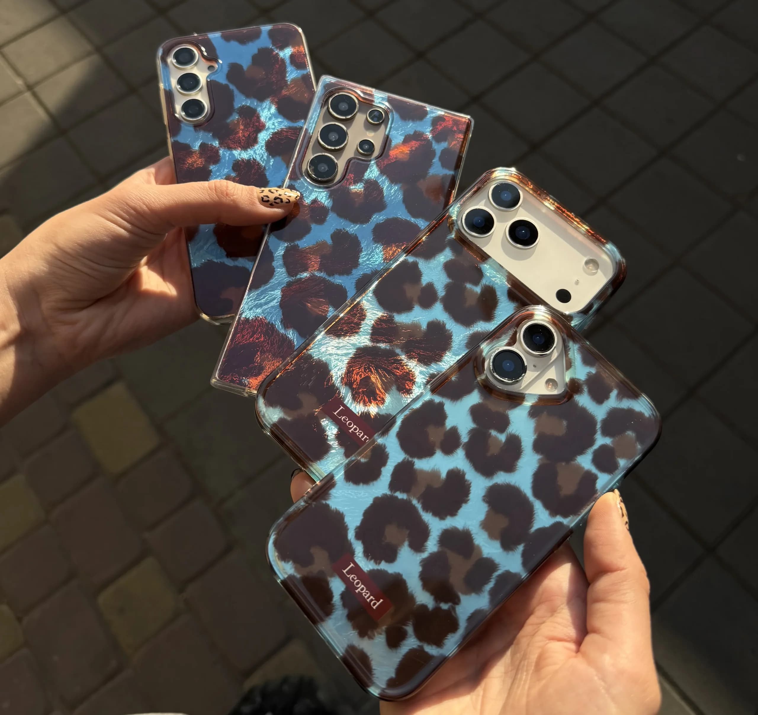 قاب leopard blue (سامسونگ شیائومی)