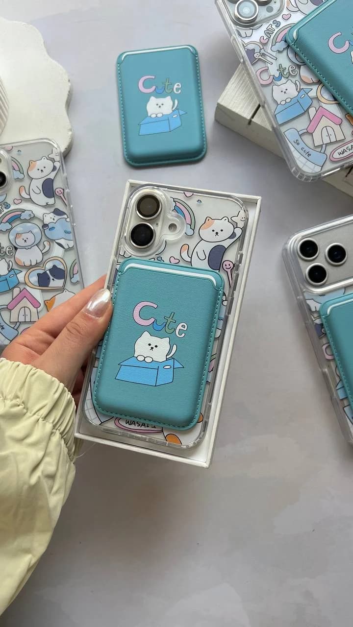 قاب cute cat با ولت💙🐶 (آیفون)