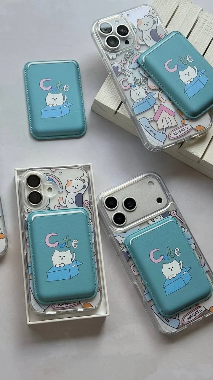 قاب cute cat با ولت💙🐶 (آیفون) — تصویر ۳