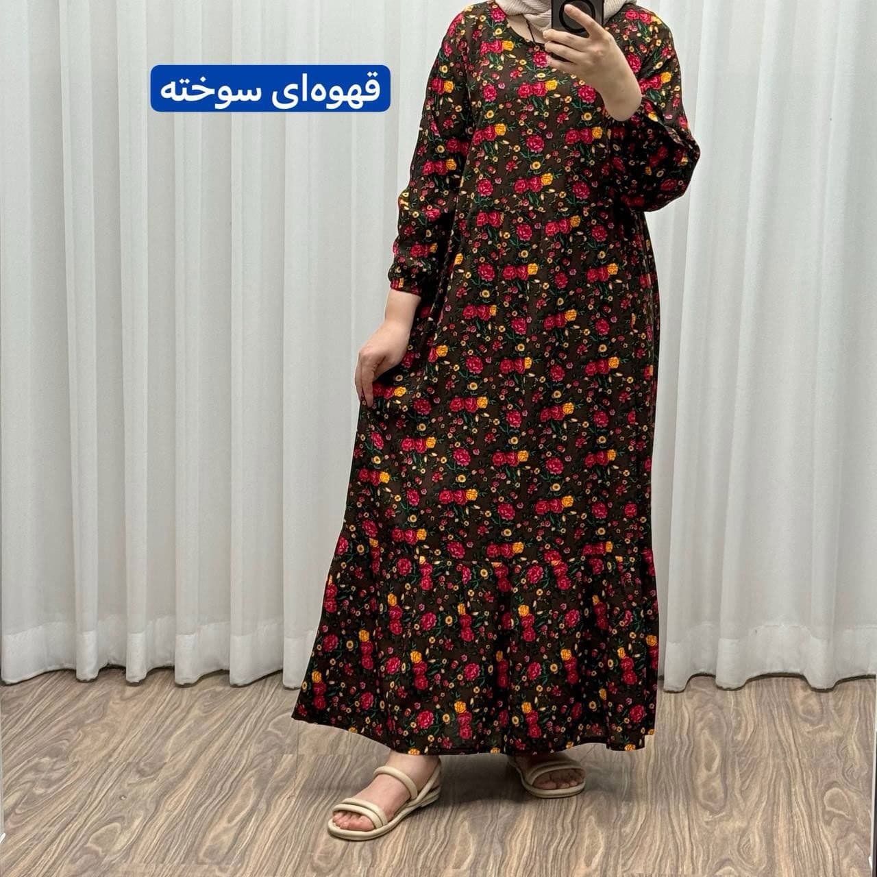 پیراهن ترکمنستان گلریز چین دار 763 — تصویر ۴