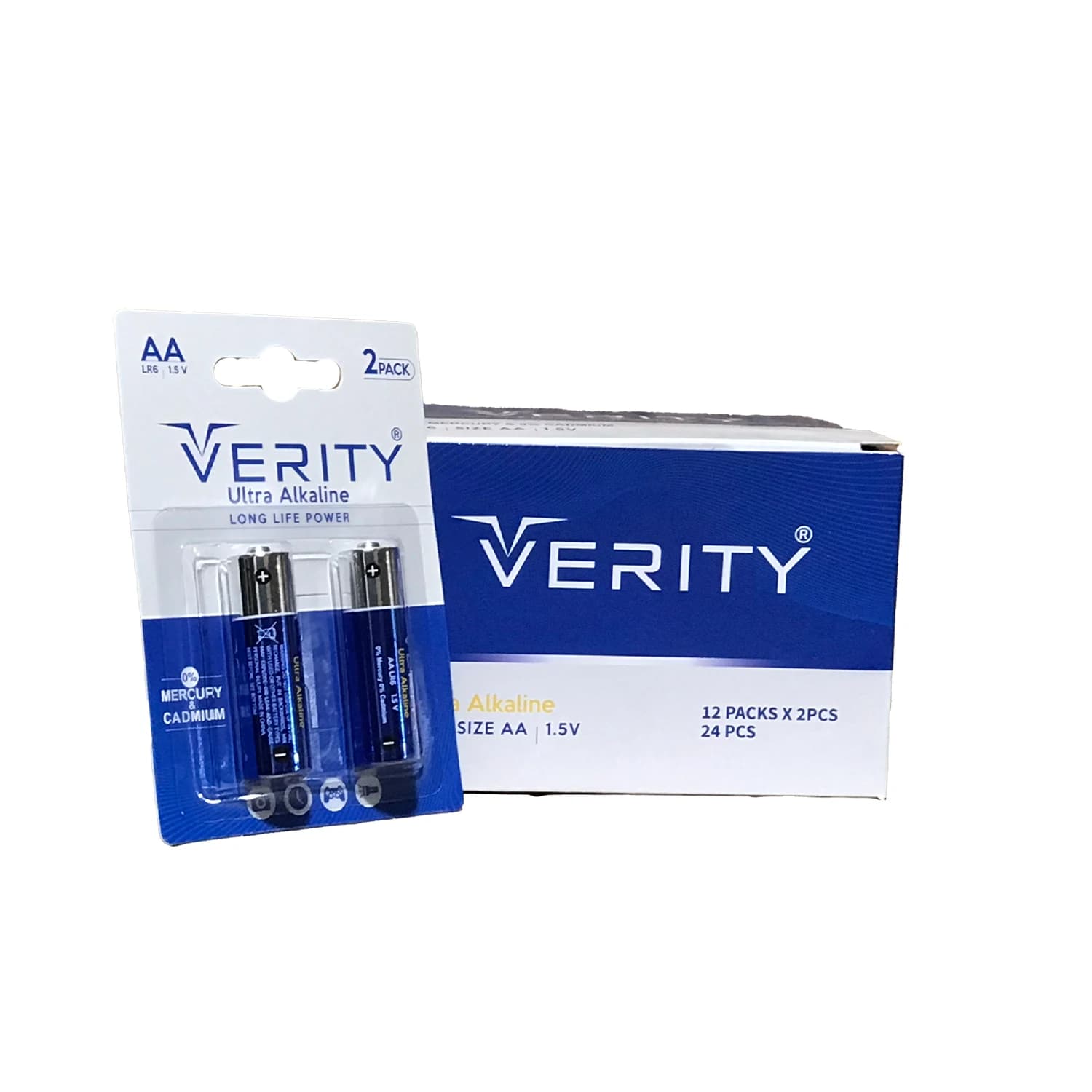 باتری قلمی وریتی مدل Ultra Alkaline بسته ۲ عددی
