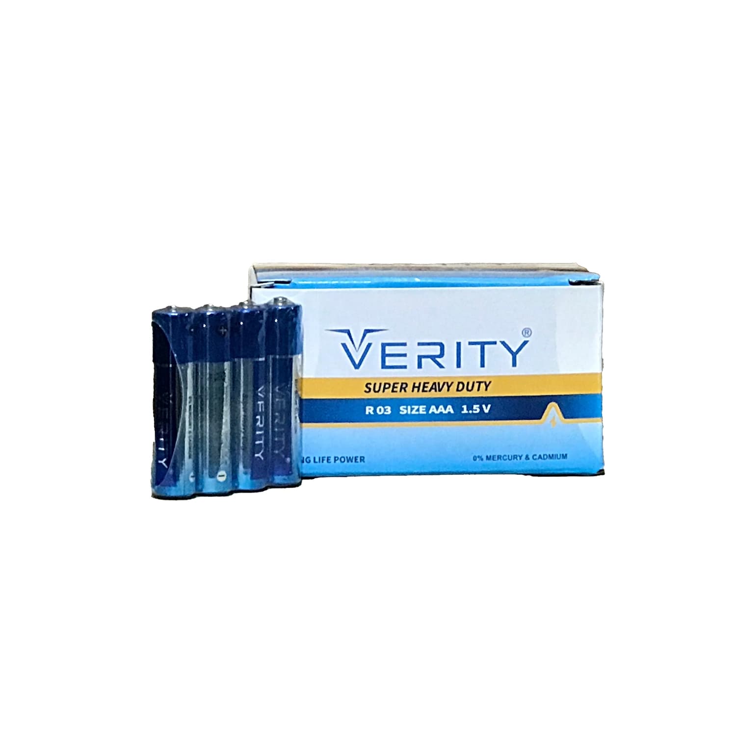 باتری نیم‌قلمی وریتی مدل Super Heavy بسته ۴ عددی شیرینگ