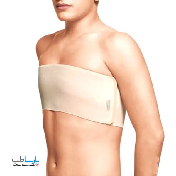 باند بعد از جراحی ژنیکوماستی سینه مردانه ووئه VOE کد 4015S — تصویر ۲