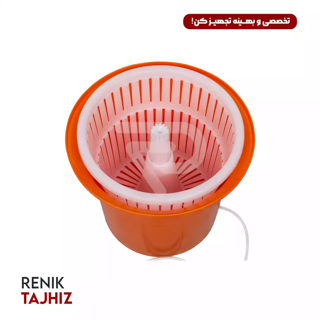 کاهو خشک کن دستی ۲۵ لیتری پلاستیکی — تصویر ۲
