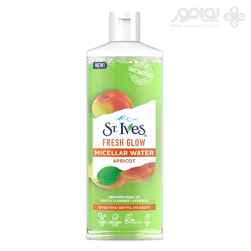 میسلار واتر سنت ایوز مدل FRESH GLOW حاوی عصاره زردآلو — تصویر ۲