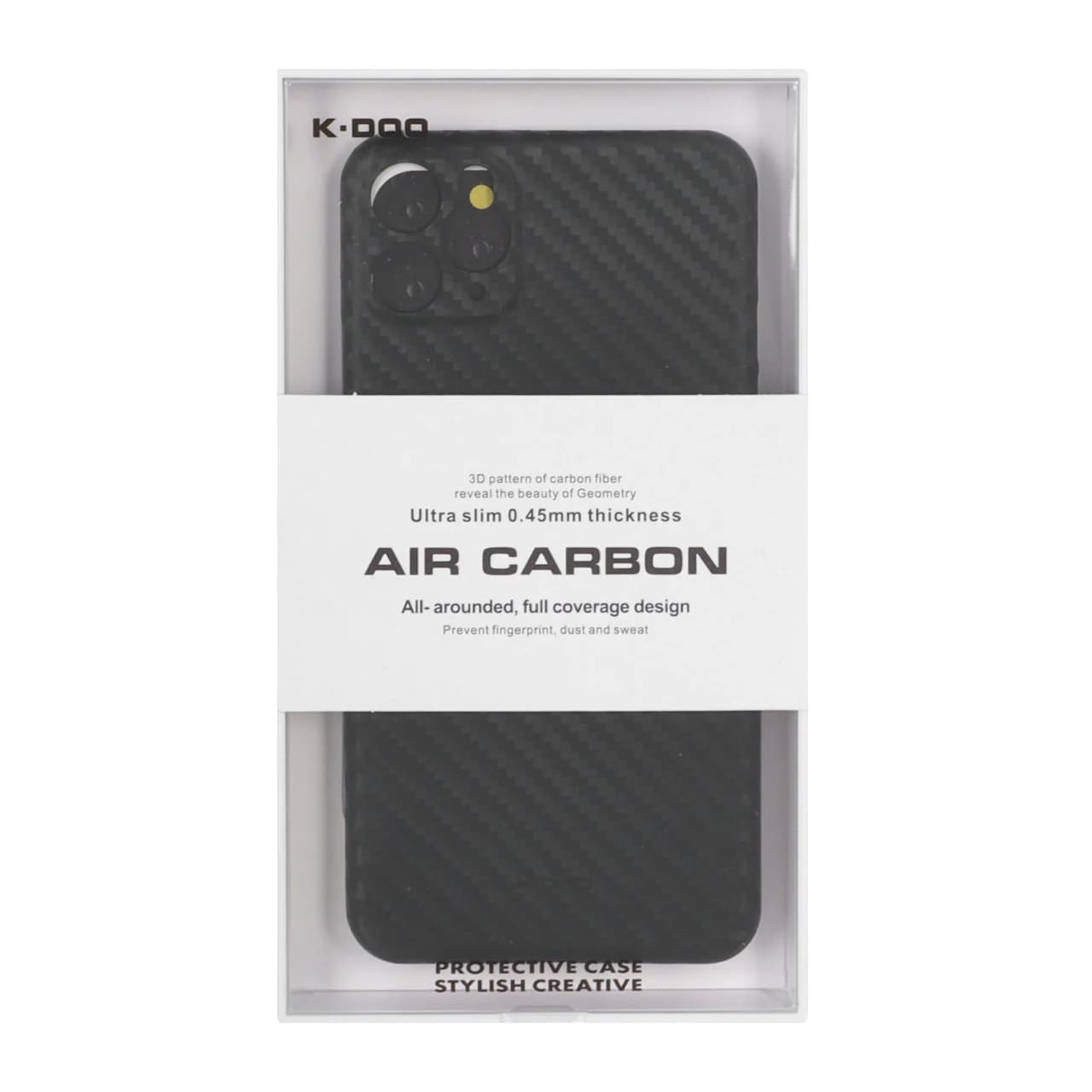 قاب محافظ لنزدار Original KDoo Air Carbon مدل Apple iPhone 11 Pro Max – مشکی (پک دار) – NTC