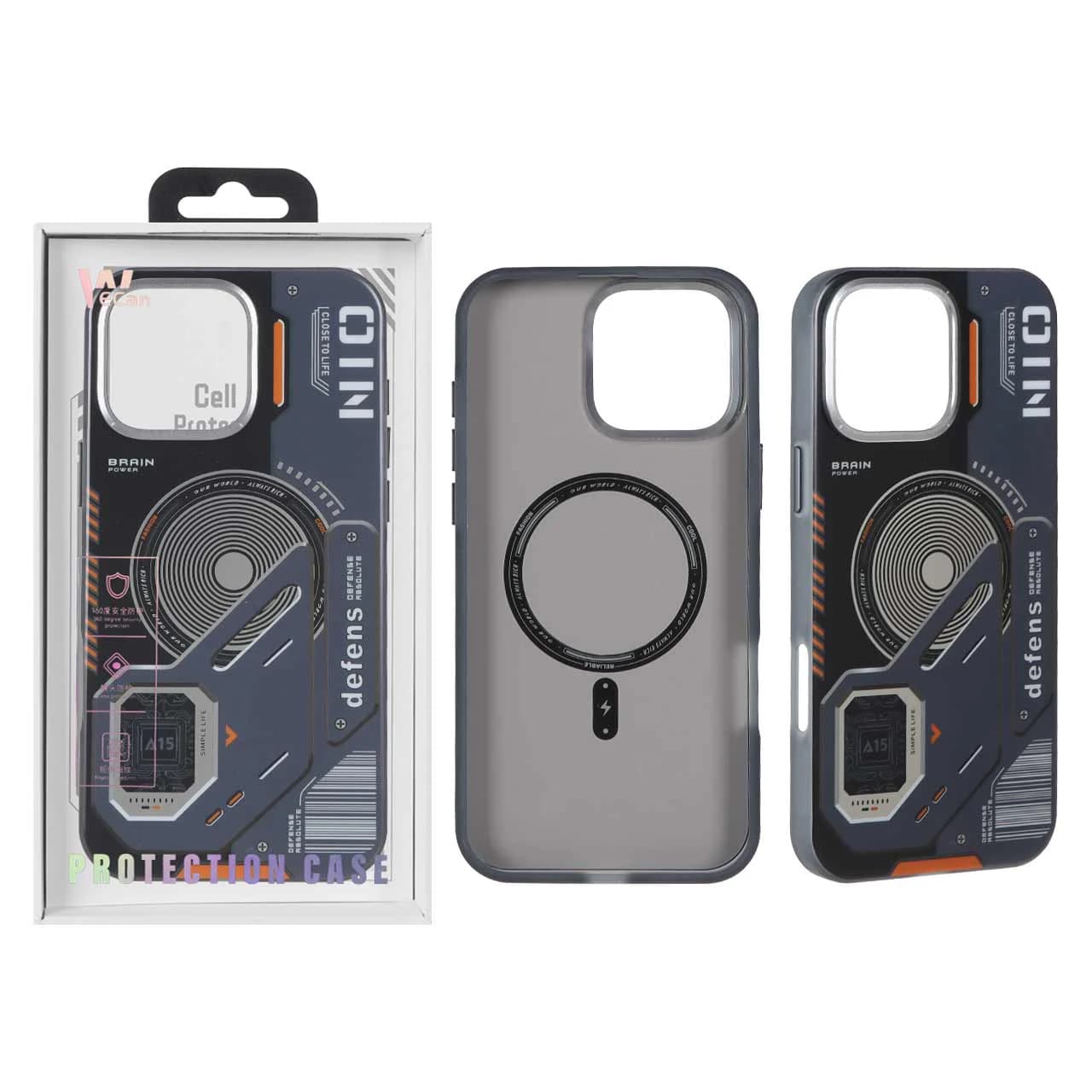 قاب Wecan طرح الکترونیک Defens مدل Apple iPhone 16 Pro Max — تصویر ۳