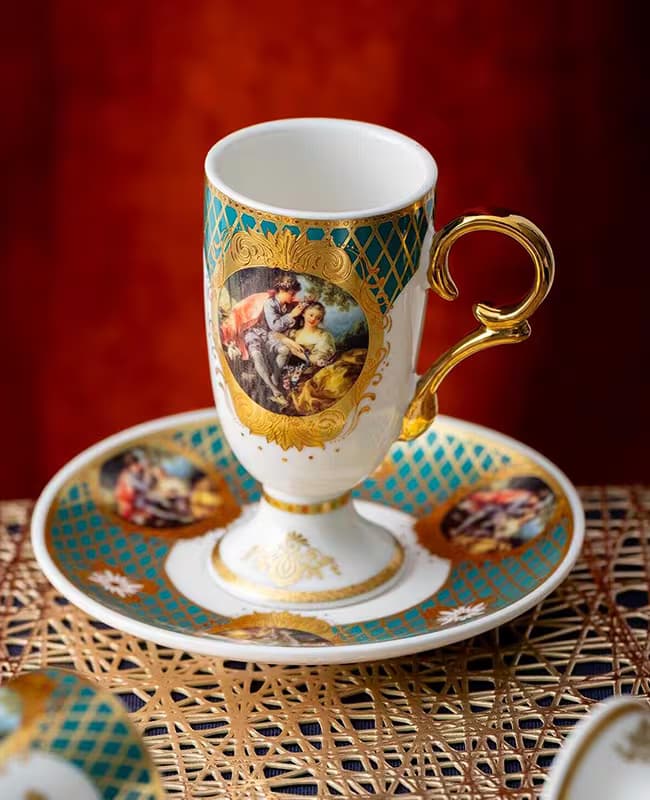 سرویس قهوه خوری 6 نفره ترک barcok آجار acar — تصویر ۲