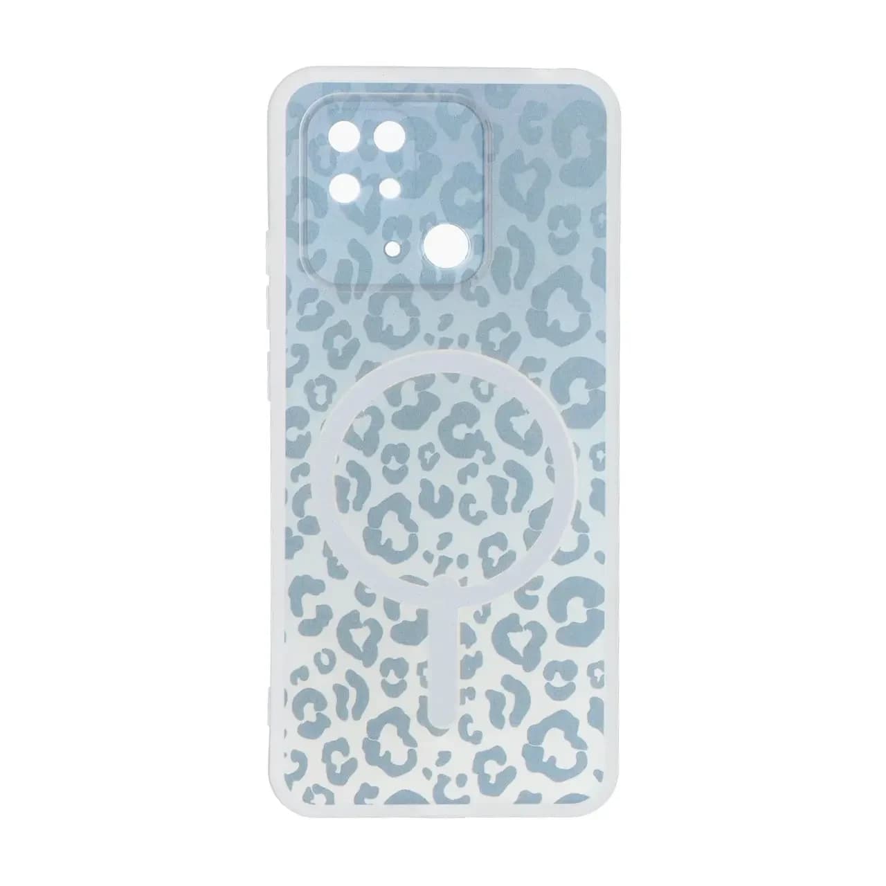 قاب ژله ای پلنگی طرح مگ سیف دور مات محافظ لنزدار Xiaomi Redmi 10C / Redmi 10 Power / Poco C40