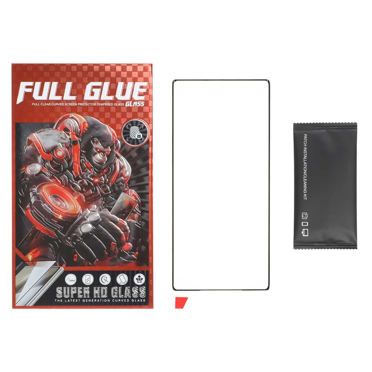 محافظ صفحه نمایش شیشه ای خم فول چسب اورجینال Full Glue Gorilla مدل Samsung Galaxy Note20 Ultra (پک دار)