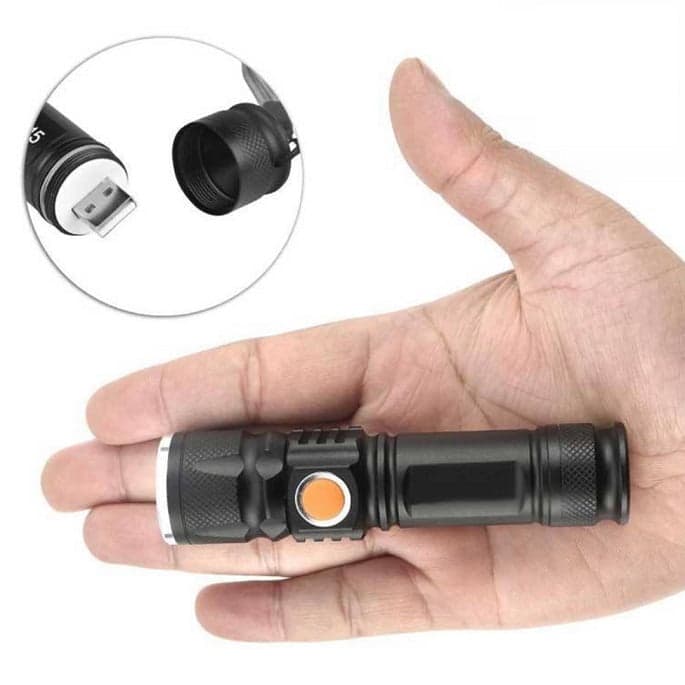 چراغ قوه LED FLASHLIGHT مدل USB CHARGE — تصویر ۲