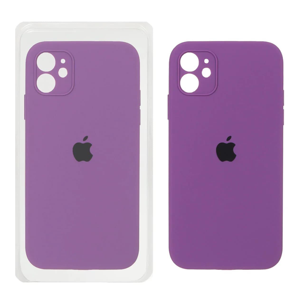 قاب سیلیکونی پاک کنی اورجینال ++A مدل Apple iPhone 11 – ارغوانی (پک دار)