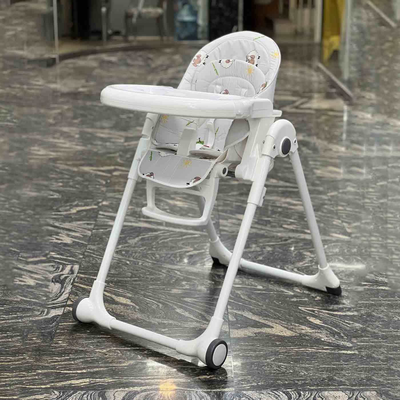 صندلی غذا هپی بیبی Happy Baby سوپربیبی Super Baby طرح گوسفند