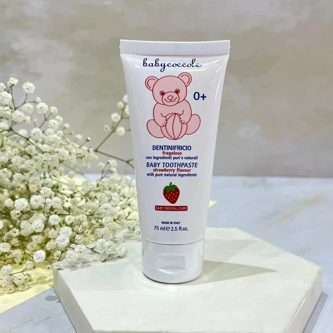 خمیر دندان بیبی کوکول Baby Coccole با طعم توت فرنگی 75 میل — تصویر ۳