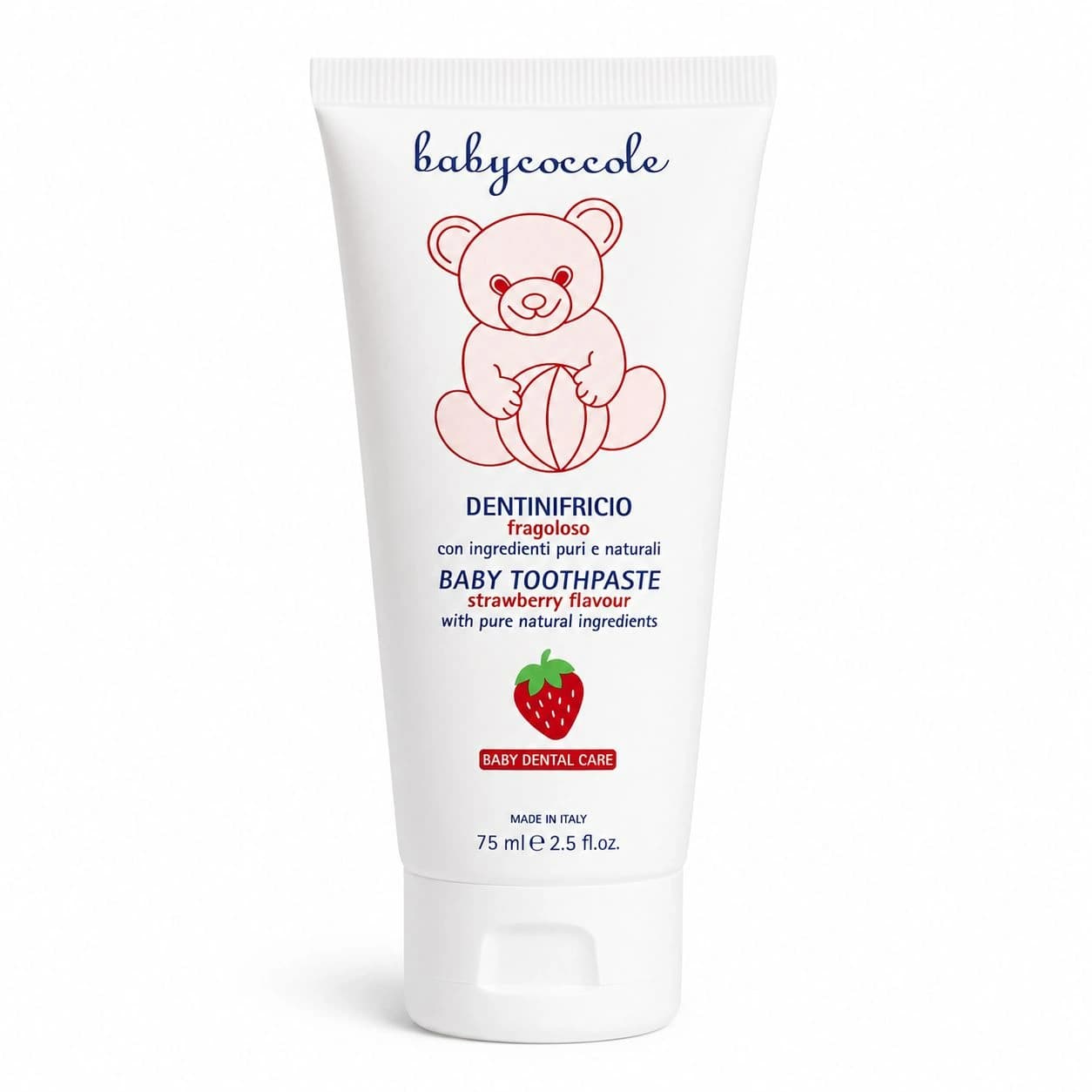 خمیر دندان بیبی کوکول Baby Coccole با طعم توت فرنگی 75 میل