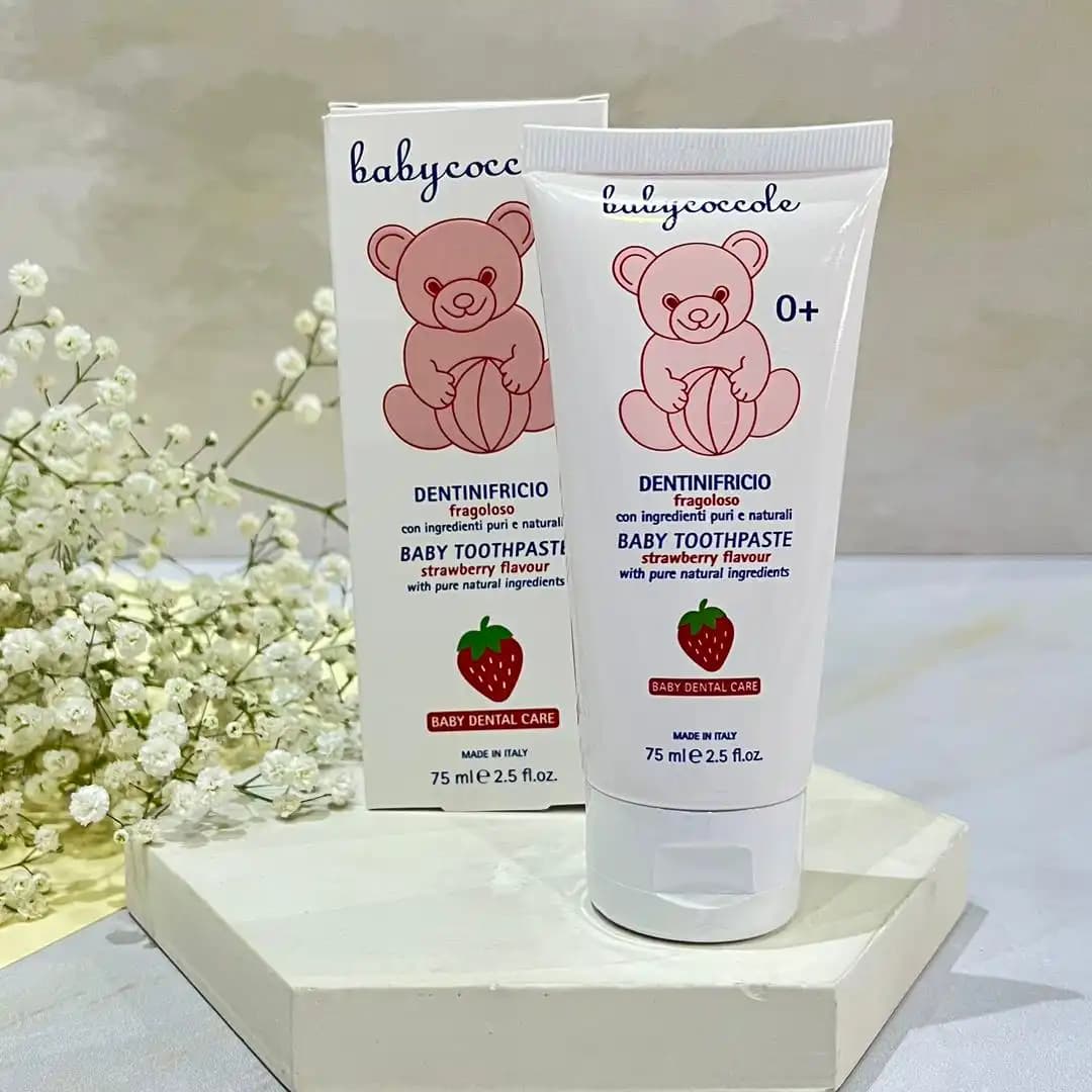 خمیر دندان بیبی کوکول Baby Coccole با طعم توت فرنگی 75 میل — تصویر ۲