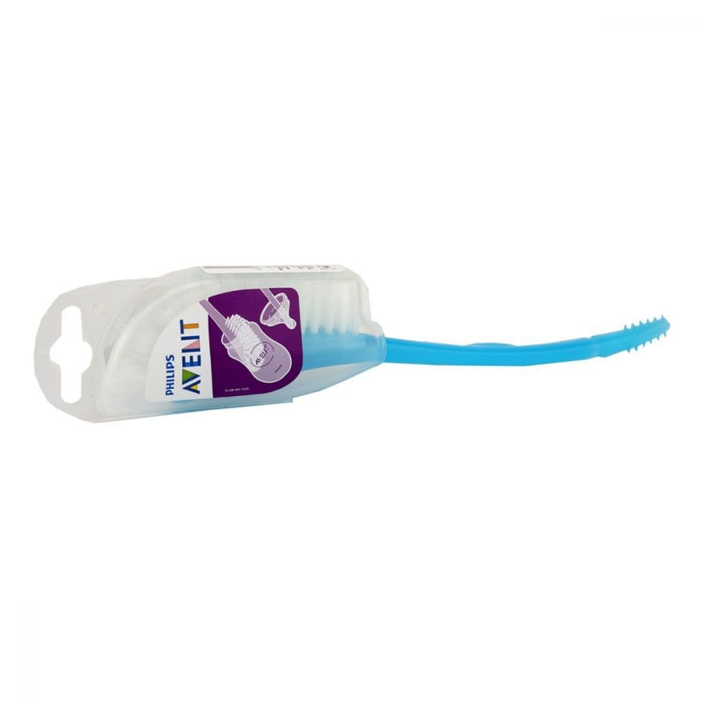 برس شیشه شور فیلیپس اونت Philips Avent درپوش دار آبی و صورتی — تصویر ۳