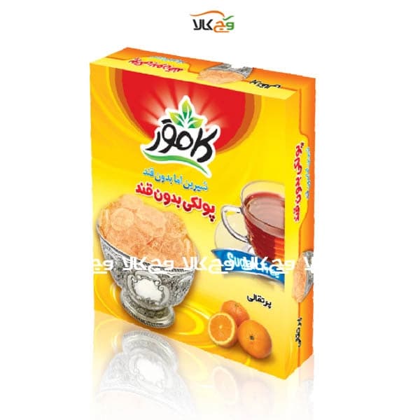 پولکی دیابتی بدون قند پرتقالی کامور – 150 گرمی
