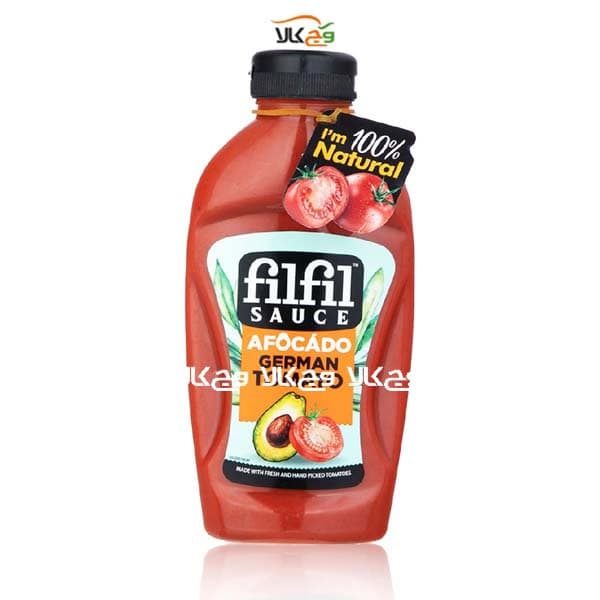 سس گوجه فرنگی طبیعی و آووکادو فیلفیل وگان – 430 گرمی