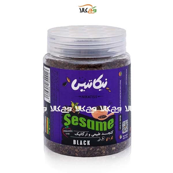دانه کنجد سیاه ارگانیک نیکاتیس – 250 گرمی