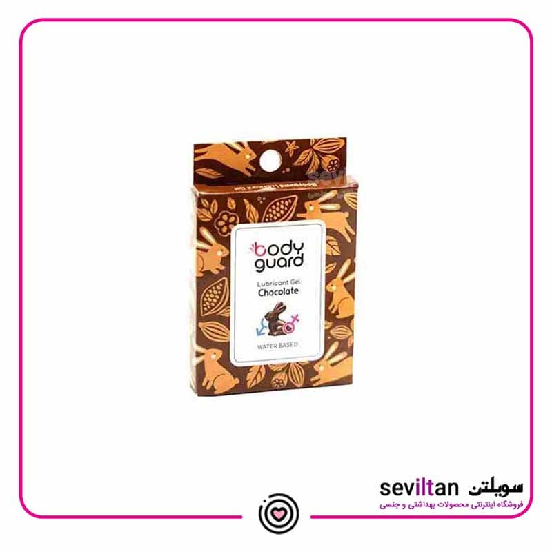 ژل لوبریکانت ساشه ای رایحه شکلات بادیگارد – 3 عددی