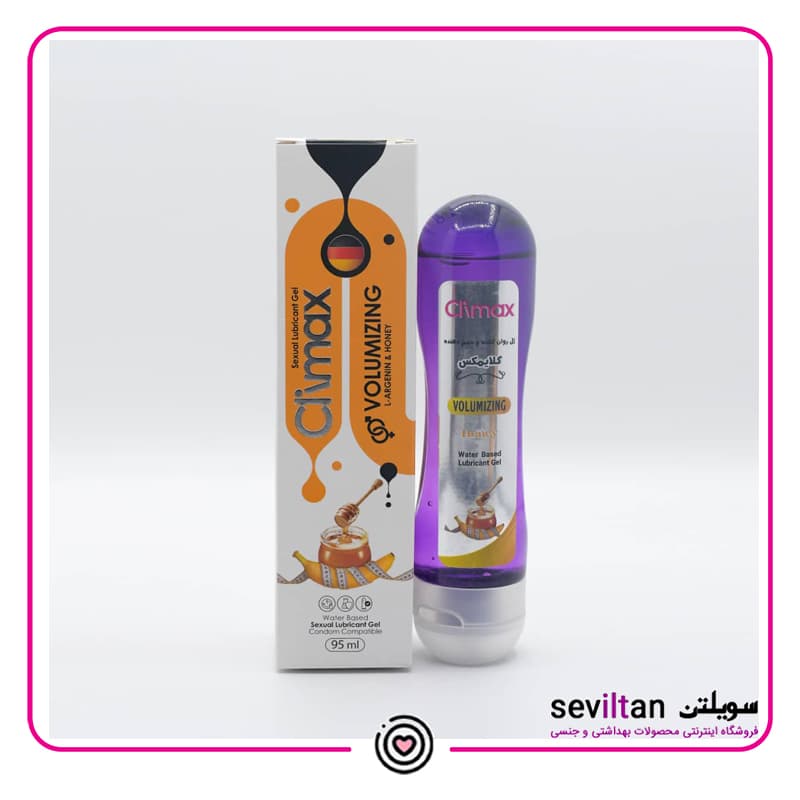 ژل لوبریکنت روان کننده و حجم دهنده کلايمکس مدل volumizing حجم 95ml