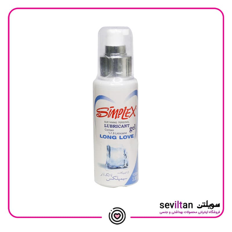 ژل لوبریکانت تاخیری سیمپلکس مدل Long Love حجم 100ml