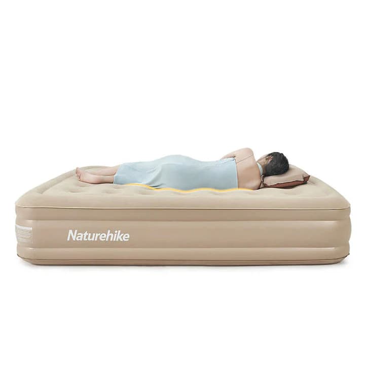 تشک بادی نیچرهایک تک نفره Naturehike Pvc Heightened Air Mattress With Air Pump – NH22FCD04 — تصویر ۵