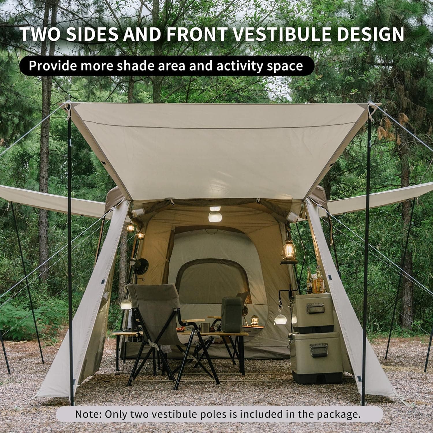 چادر کمپینگ نیچرهایک 4 الی 8 نفره Naturehike Cloud vessel fast tunnel tent – CNH22ZP015 — تصویر ۳
