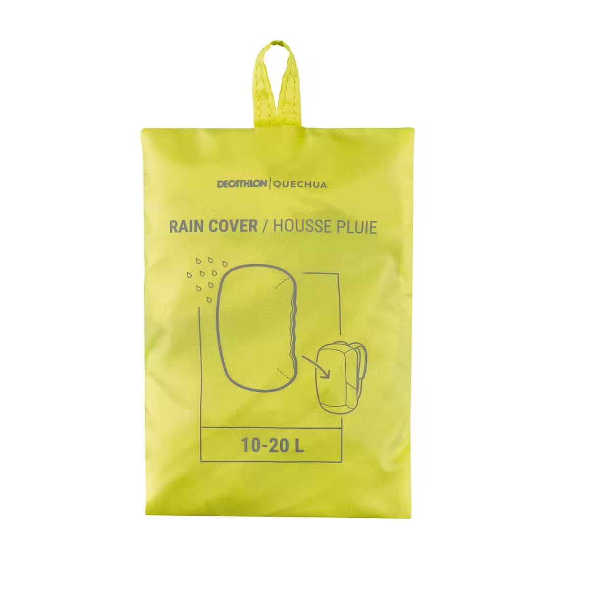 کاور باران کوله پشتی کچوا دکتلون 10/20 لیتر Quechua Backpack Rain Cover – 10/20L — تصویر ۲