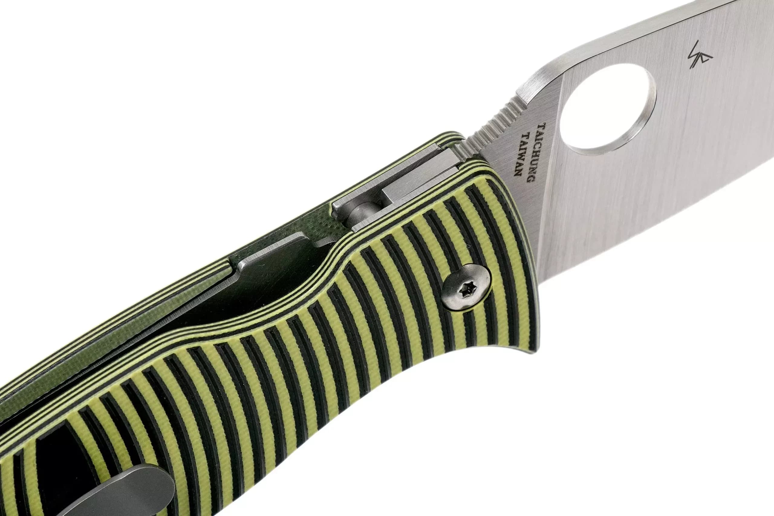 چاقو اسپایدرکو کارائیب Spyderco CARIBBEAN™ G-10 BLACK/YELLOW — تصویر ۸