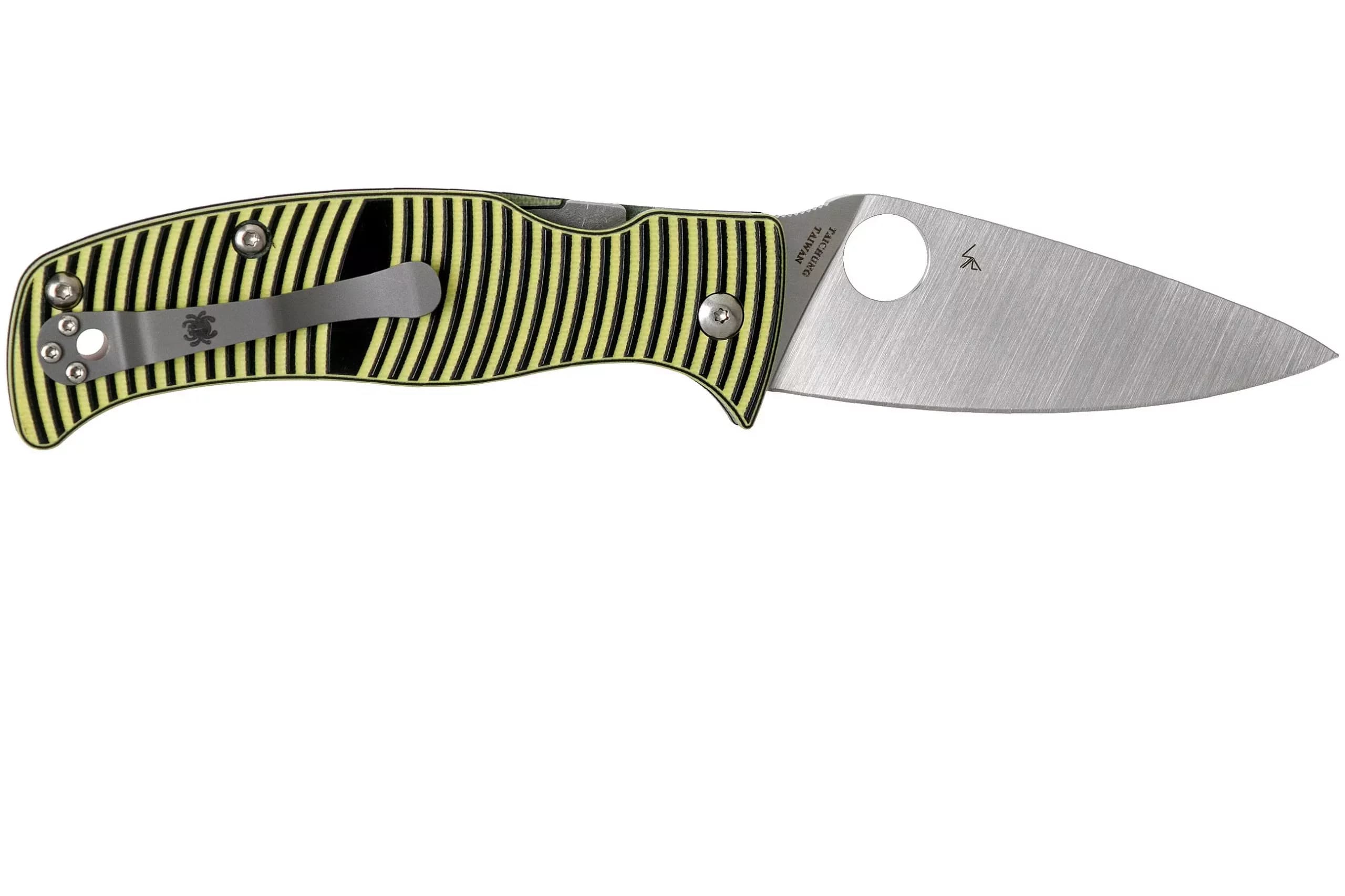 چاقو اسپایدرکو کارائیب Spyderco CARIBBEAN™ G-10 BLACK/YELLOW — تصویر ۴
